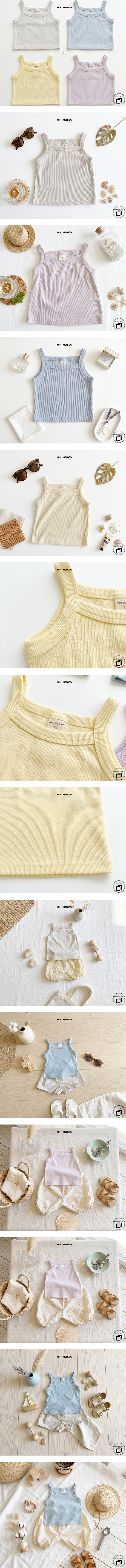 Mini Mellow - Korean Children Fashion - #designkidswear - Mme Soft Rib Sleeveless Top