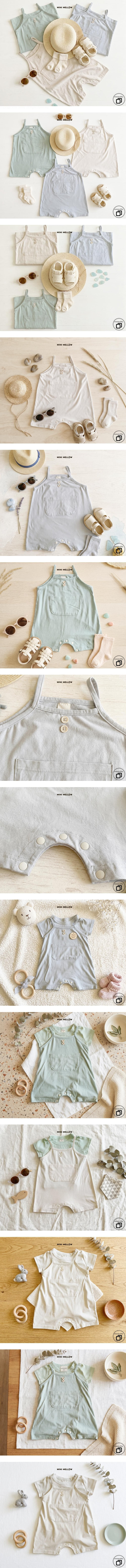 Mini Mellow - Korean Children Fashion - #todddlerfashion - Kangaroo Overalls