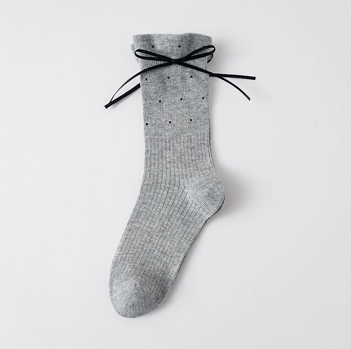 Miso - Korean Children Fashion - #childofig - Tiny Dot Ribbon Socks - 7