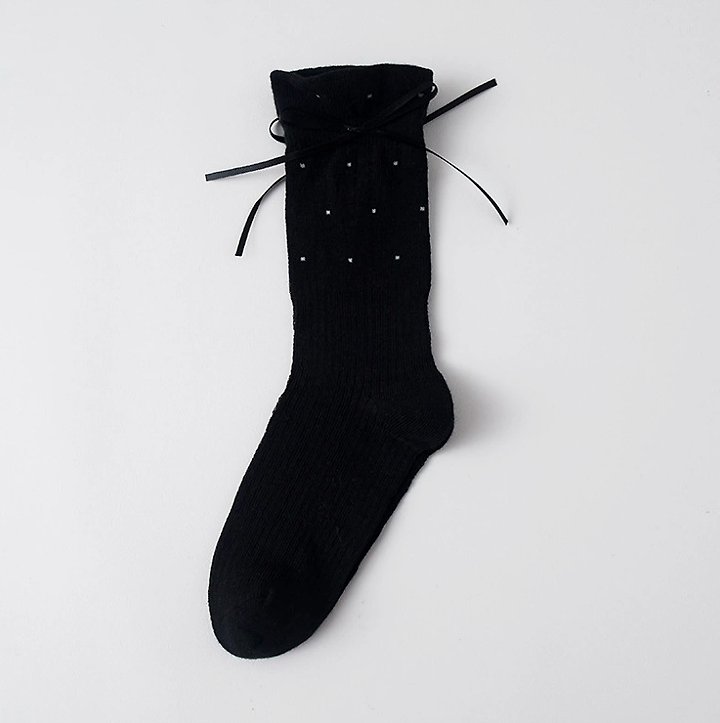 Miso - Korean Children Fashion - #childofig - Tiny Dot Ribbon Socks - 8