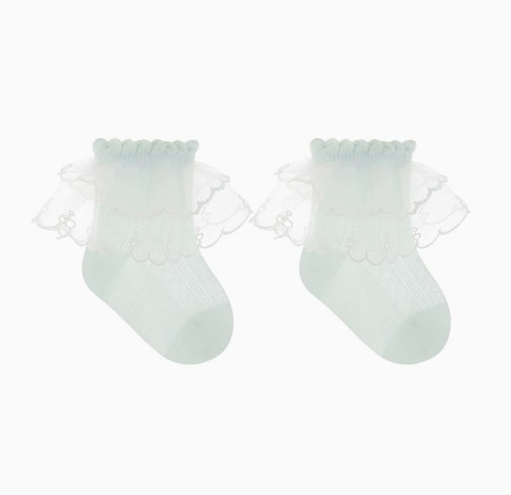 Miso - Korean Children Fashion - #discoveringself - Crown Lace Socks - 9
