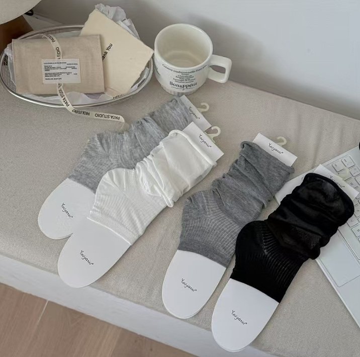 Miso - Korean Children Fashion - #kidsshorts - Basic Sandal Warmer Socks - 2