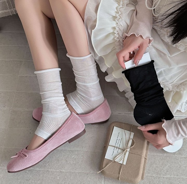 Miso - Korean Children Fashion - #kidsstore - Basic Sandal Warmer Socks - 4