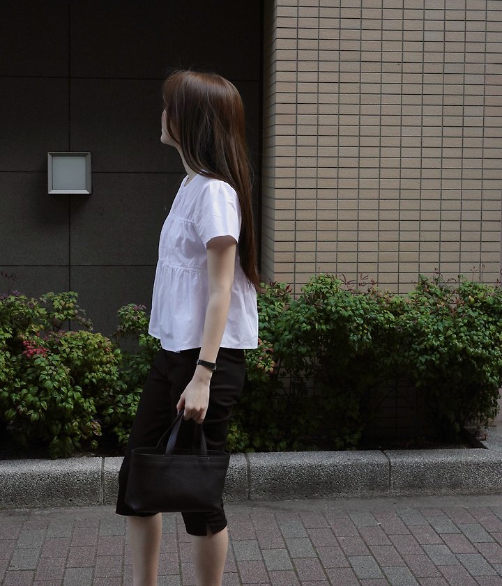 Moani - Korean Women Fashion - #momslook - Plain Shirring Blouse - 12