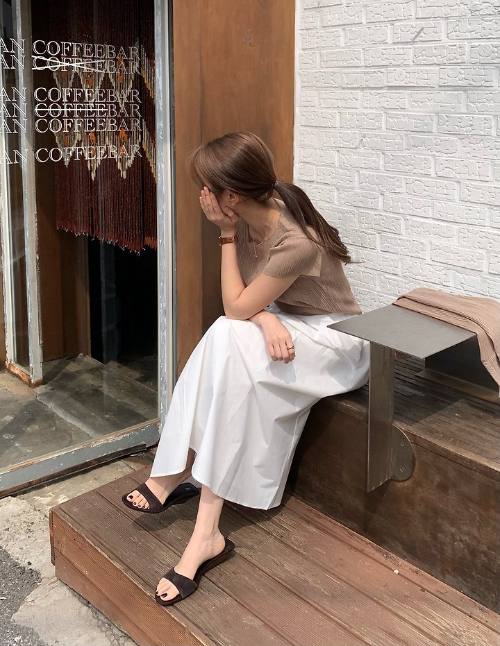 Moani - Korean Women Fashion - #momslook - Cotton Pleats Belted Skirt - 11