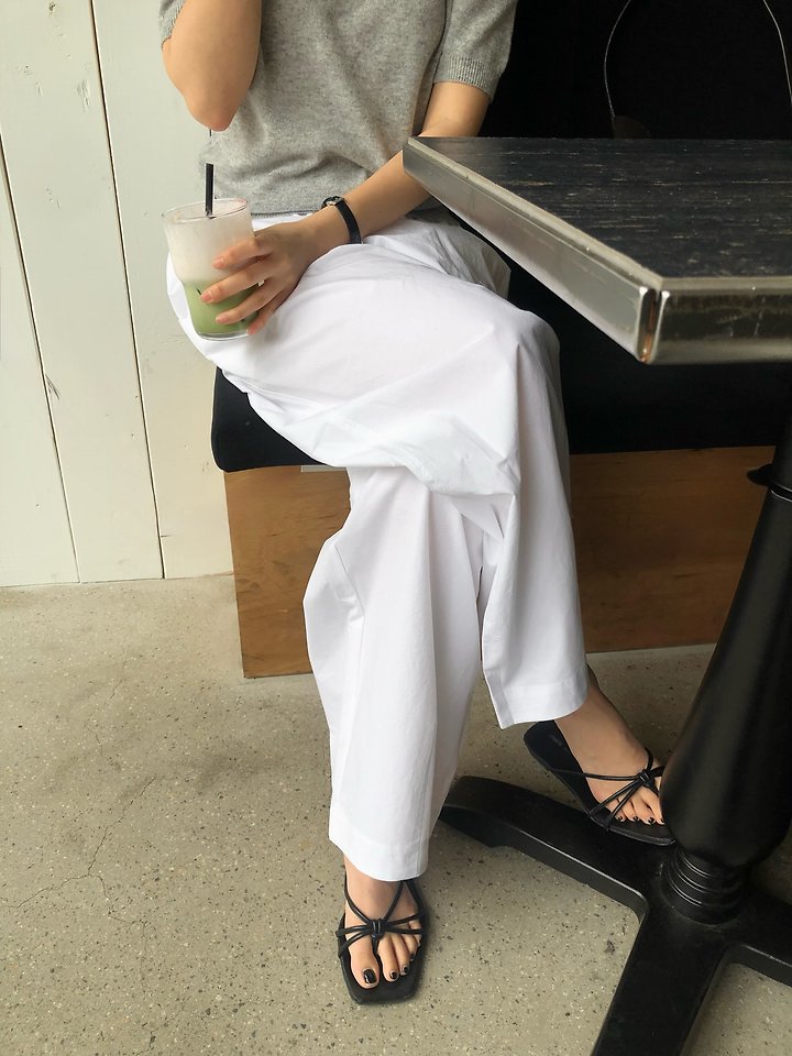 Moani - Korean Women Fashion - #momslook - Summer Cotton Curved Pants - 12
