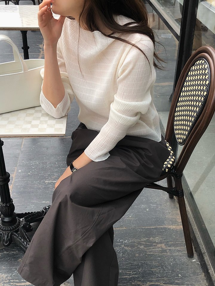 Moani - Korean Women Fashion - #momslook - Summer Cotton Curved Pants - 2