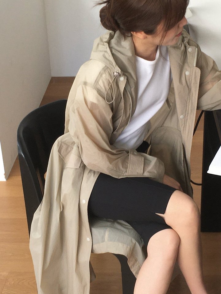 Moani - Korean Women Fashion - #momslook - Summer Hoodie Rain Coat - 5