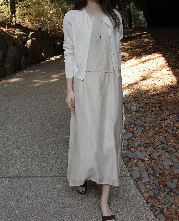 Moani - Korean Women Fashion - #momslook - Layered Sheer Lobe Dress - 11