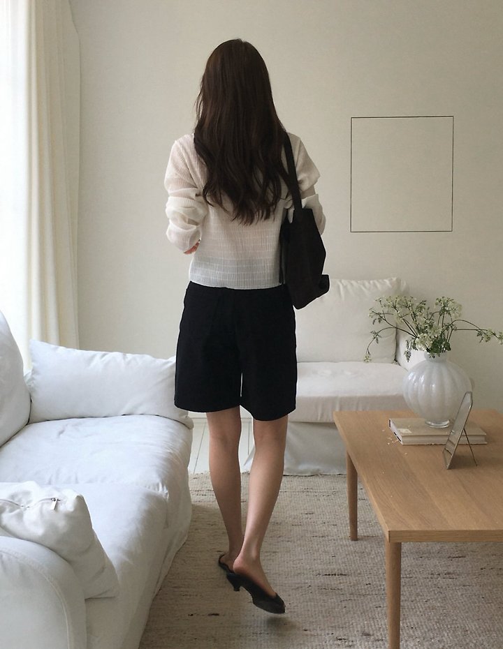 Moani - Korean Women Fashion - #momslook - Essential Short Denim - 11