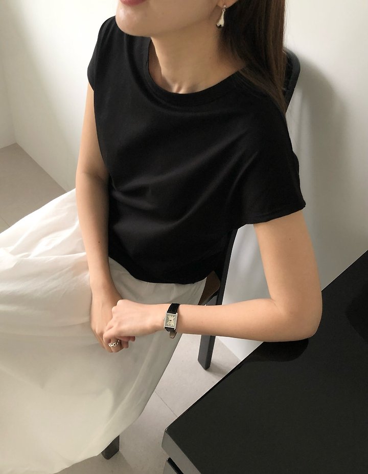 Moani - Korean Women Fashion - #momslook - Silket Shoulder Top - 12