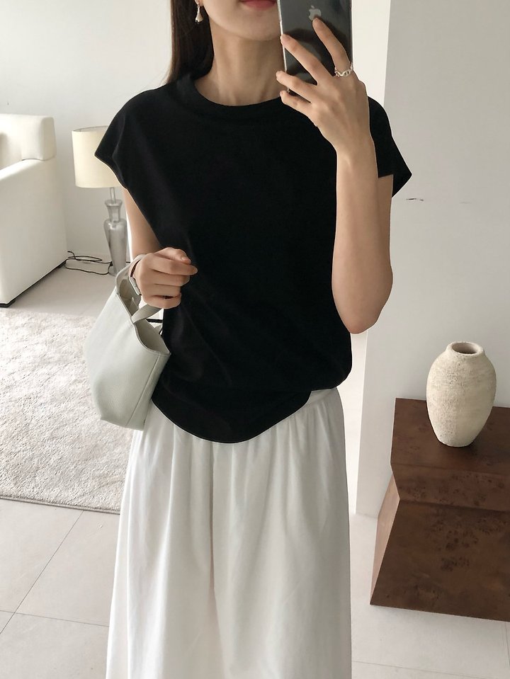 Moani - Korean Women Fashion - #momslook - Silket Shoulder Top - 8
