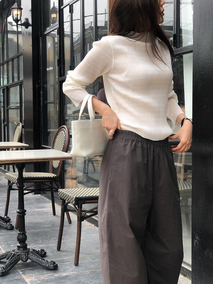 Moani - Korean Women Fashion - #momslook - Summer Cotton Curved Pants - 6