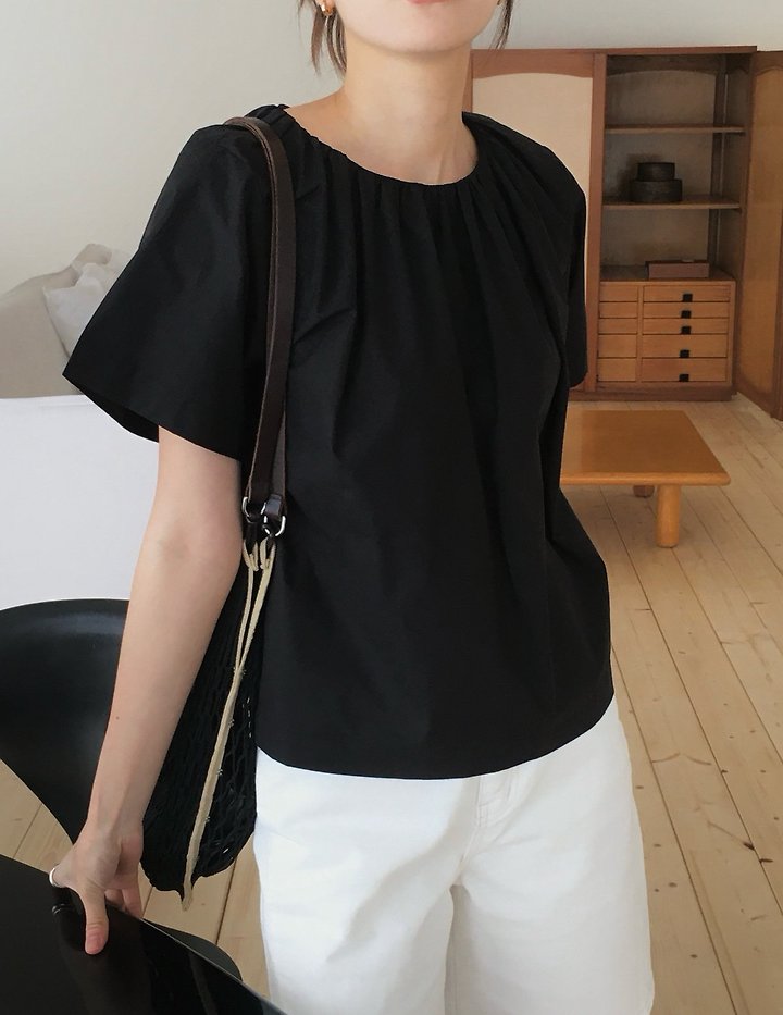 Moani - Korean Women Fashion - #momslook - Mabil Shirring Blouse - 3