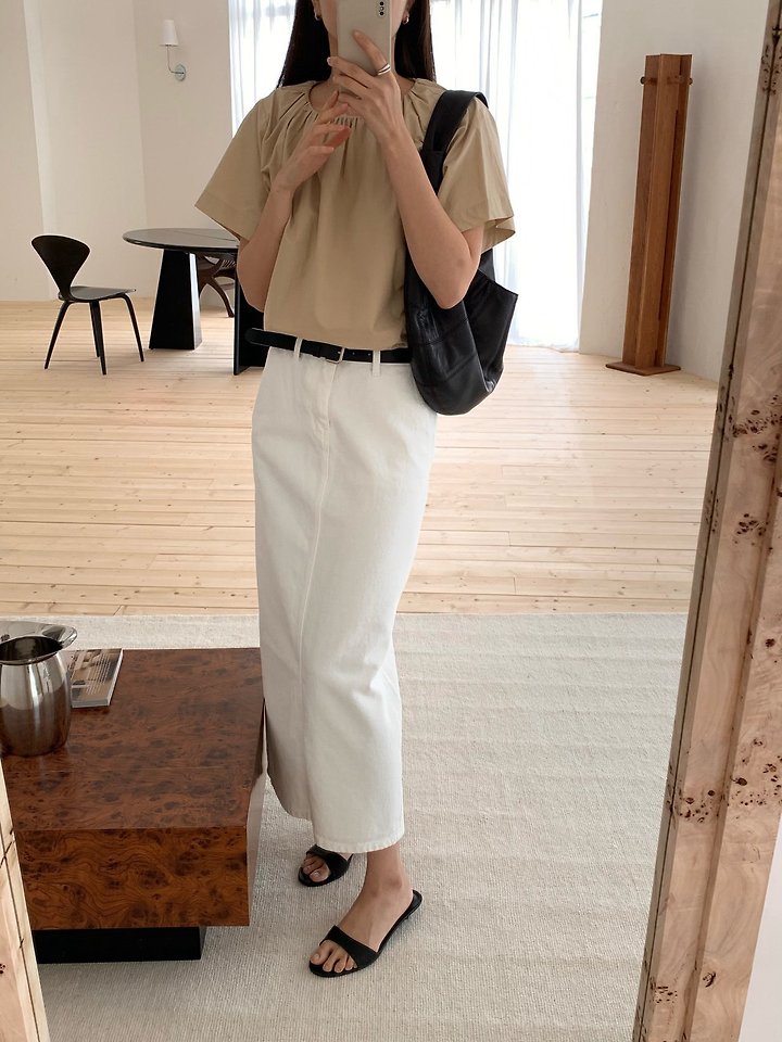 Moani - Korean Women Fashion - #momslook - Mabil Shirring Blouse - 7