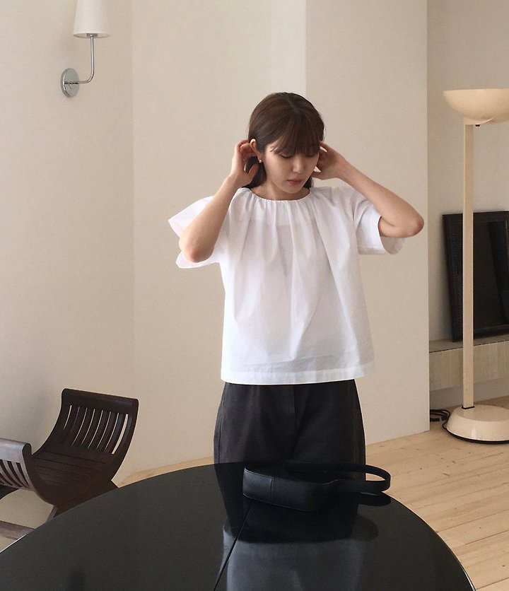 Moani - Korean Women Fashion - #momslook - Mabil Shirring Blouse - 9