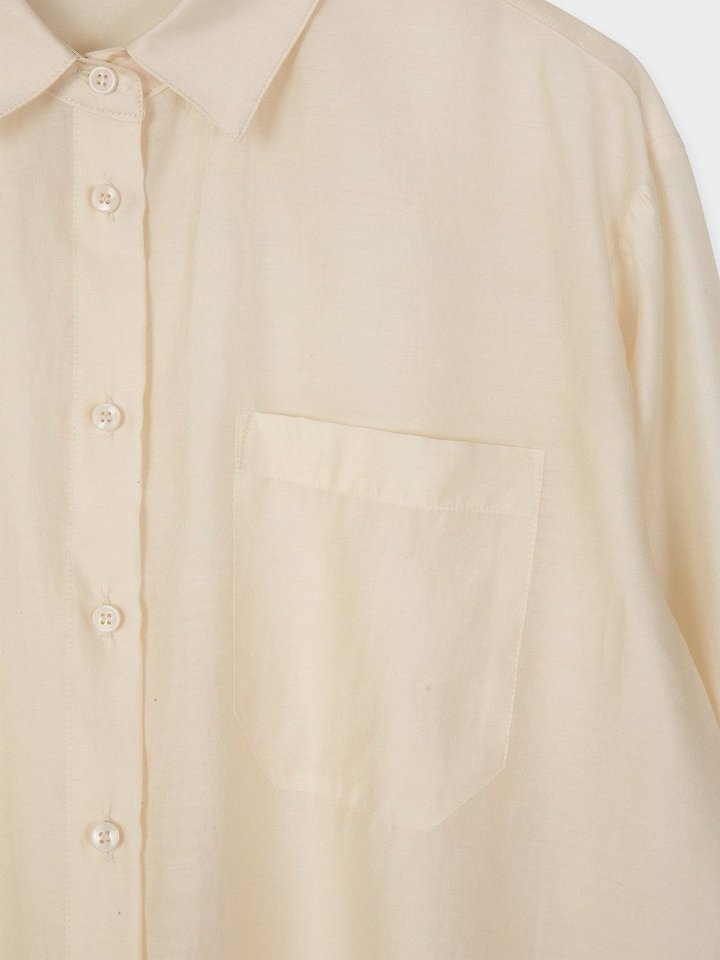 Moani - Korean Women Fashion - #momslook - Sheer Loose Fit Shirt - 10