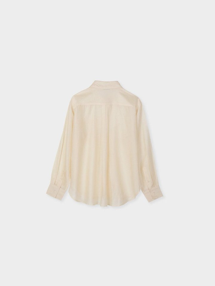 Moani - Korean Women Fashion - #momslook - Sheer Loose Fit Shirt - 12