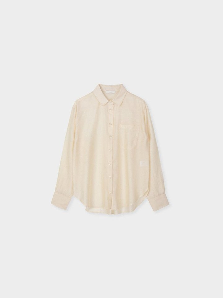 Moani - Korean Women Fashion - #momslook - Sheer Loose Fit Shirt - 8