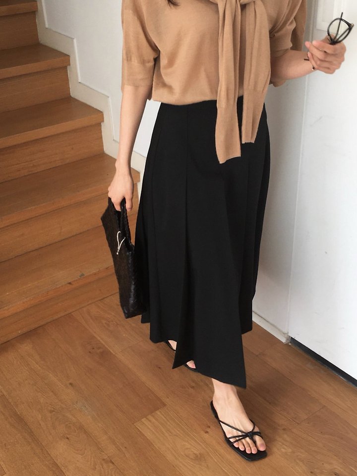 Moani - Korean Women Fashion - #momslook - Summer Wool Pleated Skirt