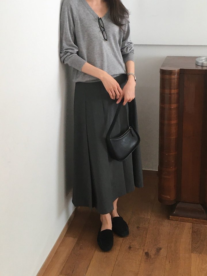 Moani - Korean Women Fashion - #momslook - Summer Wool Pleated Skirt - 7