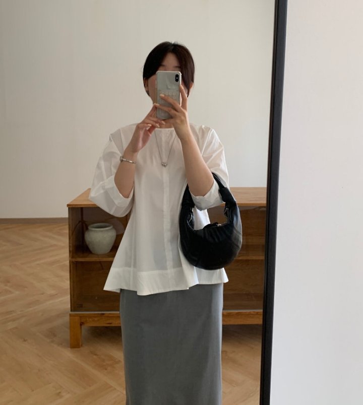 Moani - Korean Women Fashion - #momslook - Volume Flare Blouse - 8