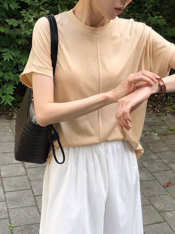 Moani - Korean Women Fashion - #momslook - Stitch Tencel Top - 5