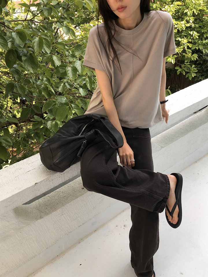 Moani - Korean Women Fashion - #momslook - Stitch Tencel Top - 9