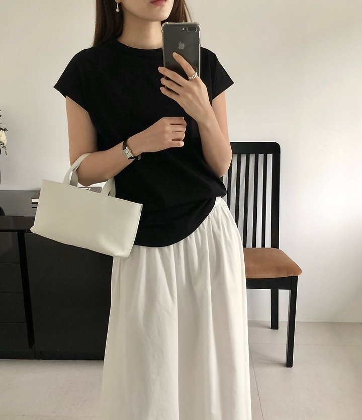 Moani - Korean Women Fashion - #restrostyle - Silket Shoulder Top