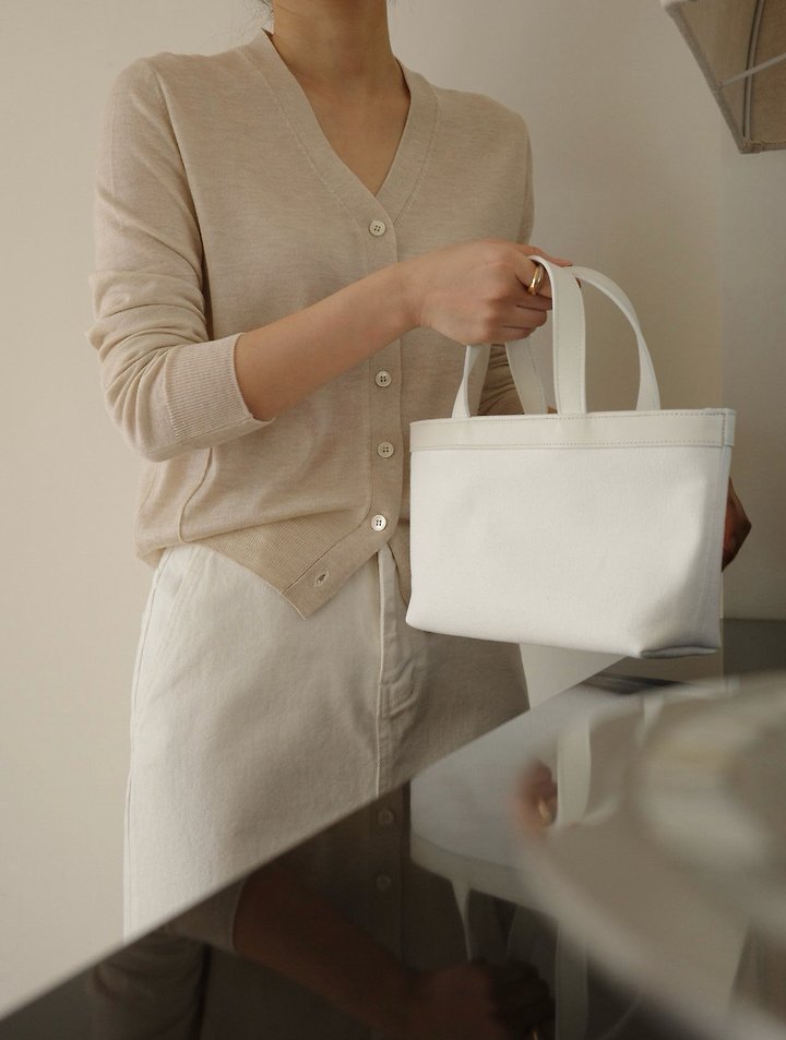 Moani - Korean Women Fashion - #shopsmall - Low Wide Canvas Bag