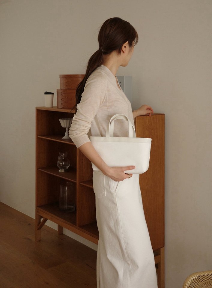 Moani - Korean Women Fashion - #thatsdarling - Low Wide Canvas Bag - 2