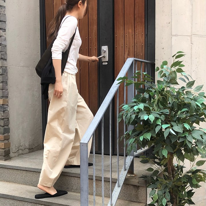 Moani - Korean Women Fashion - #thelittlethings - Summer Cotton Curved Pants