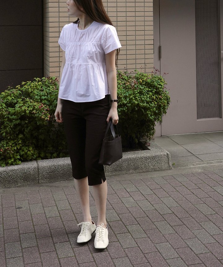 Moani - Korean Women Fashion - #womensfashion - Plain Shirring Blouse - 11