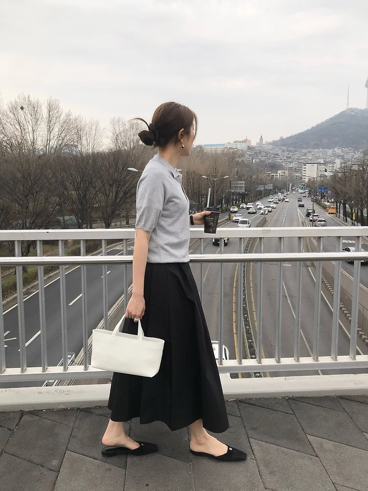 Moani - Korean Women Fashion - #momslook - Cotton Pleats Belted Skirt - 4