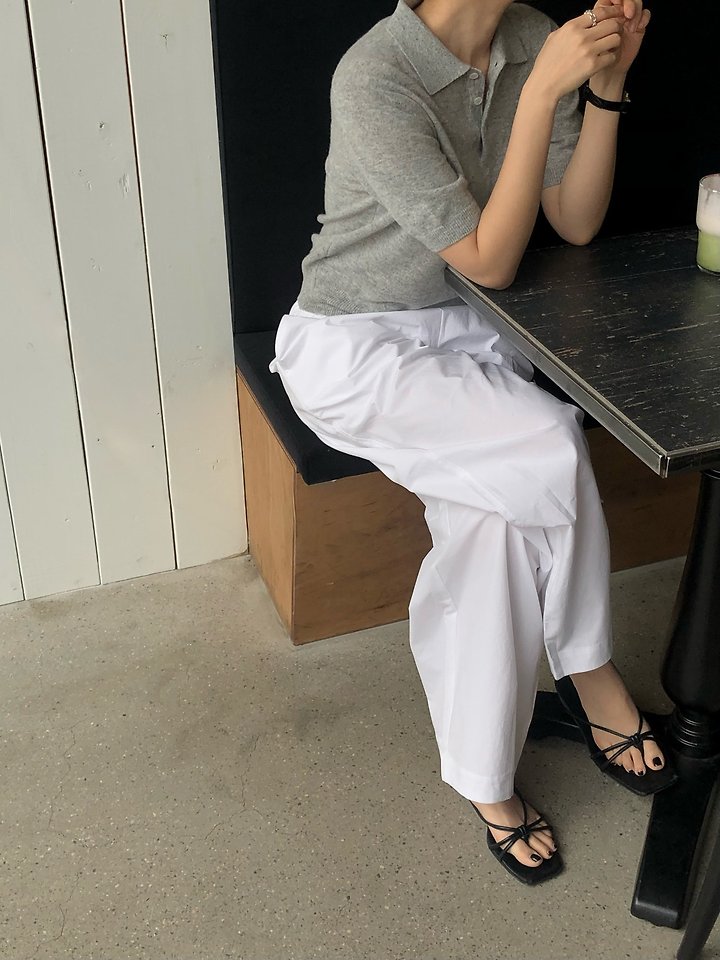 Moani - Korean Women Fashion - #womensfashion - Summer Cotton Curved Pants - 11