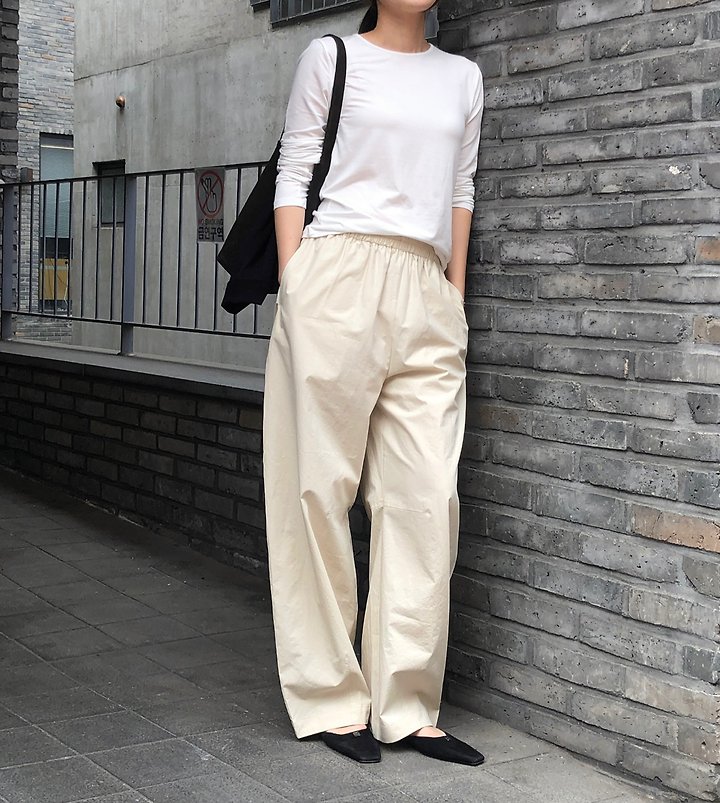 Moani - Korean Women Fashion - #womensfashion - Summer Cotton Curved Pants - 5