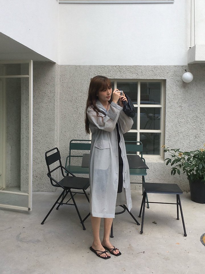 Moani - Korean Women Fashion - #momslook - Summer Hoodie Rain Coat - 4