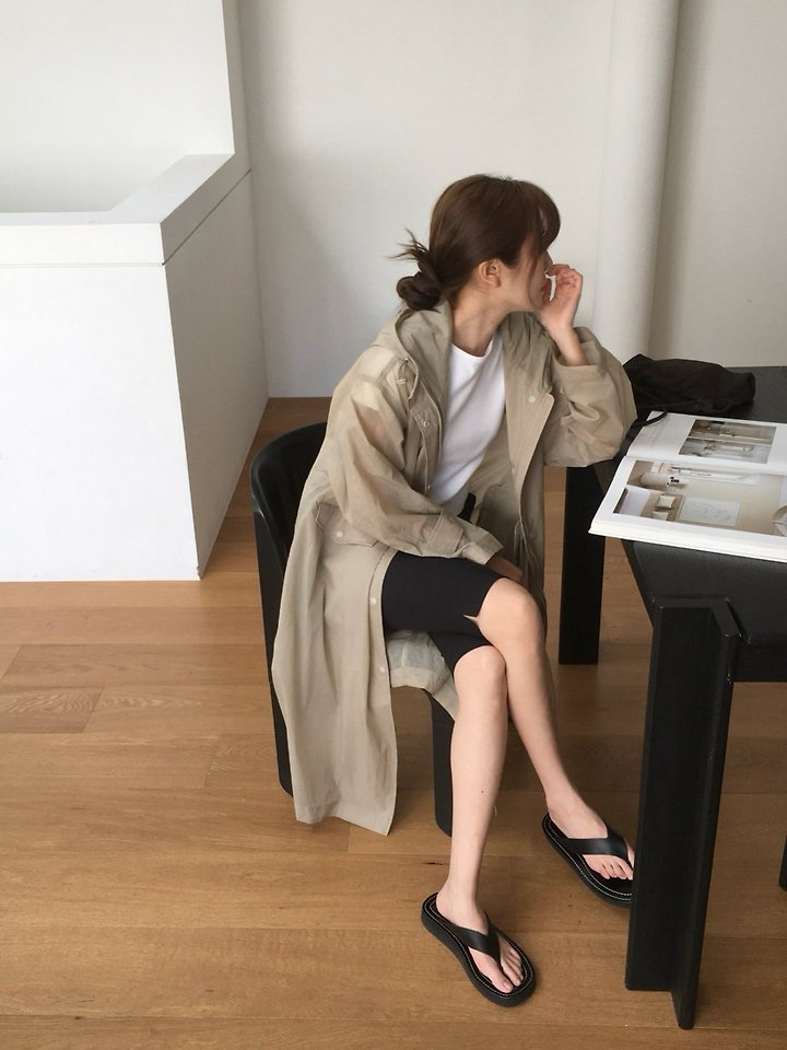 Moani - Korean Women Fashion - #womensfashion - Summer Hoodie Rain Coat - 6