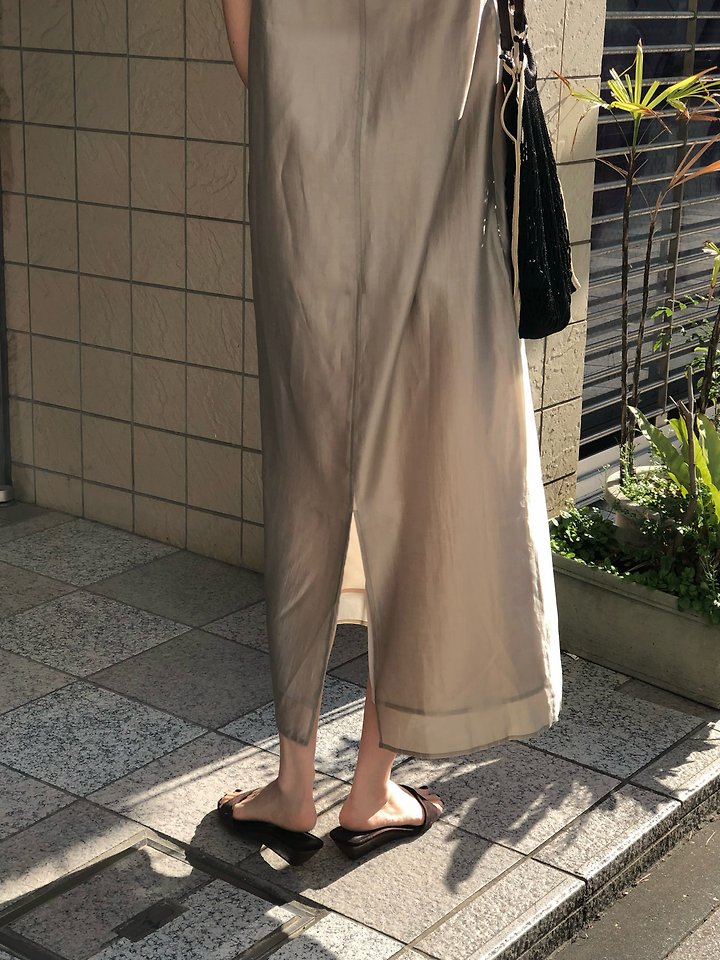 Moani - Korean Women Fashion - #womensfashion - Layered Sheer Lobe Dress - 7