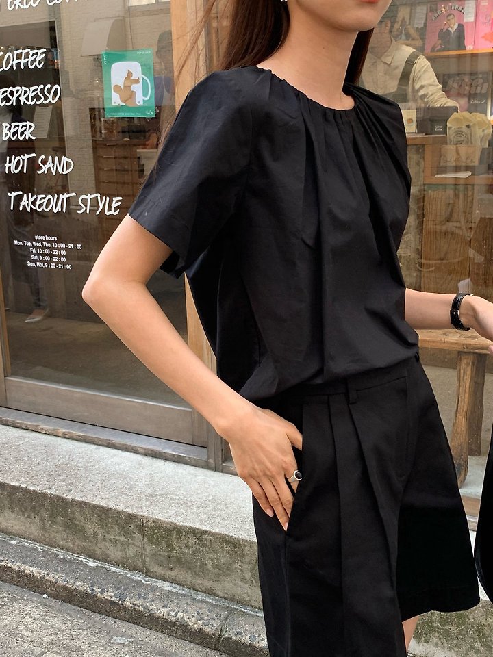 Moani - Korean Women Fashion - #womensfashion - Marville Shirring Blouse - 12