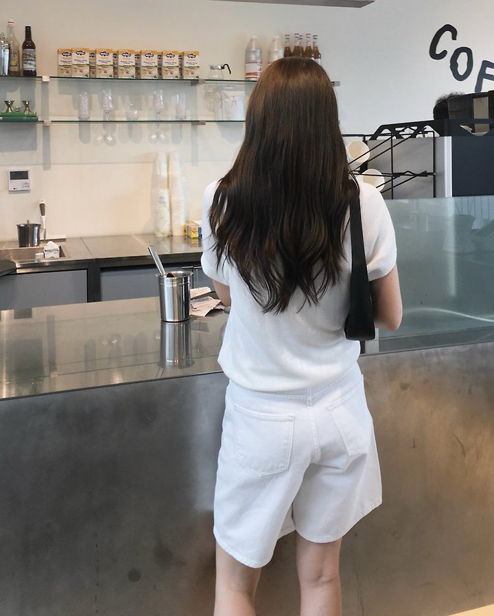 Moani - Korean Women Fashion - #womensfashion - Linen Salt V-Neck Half Sleeve Knit - 9