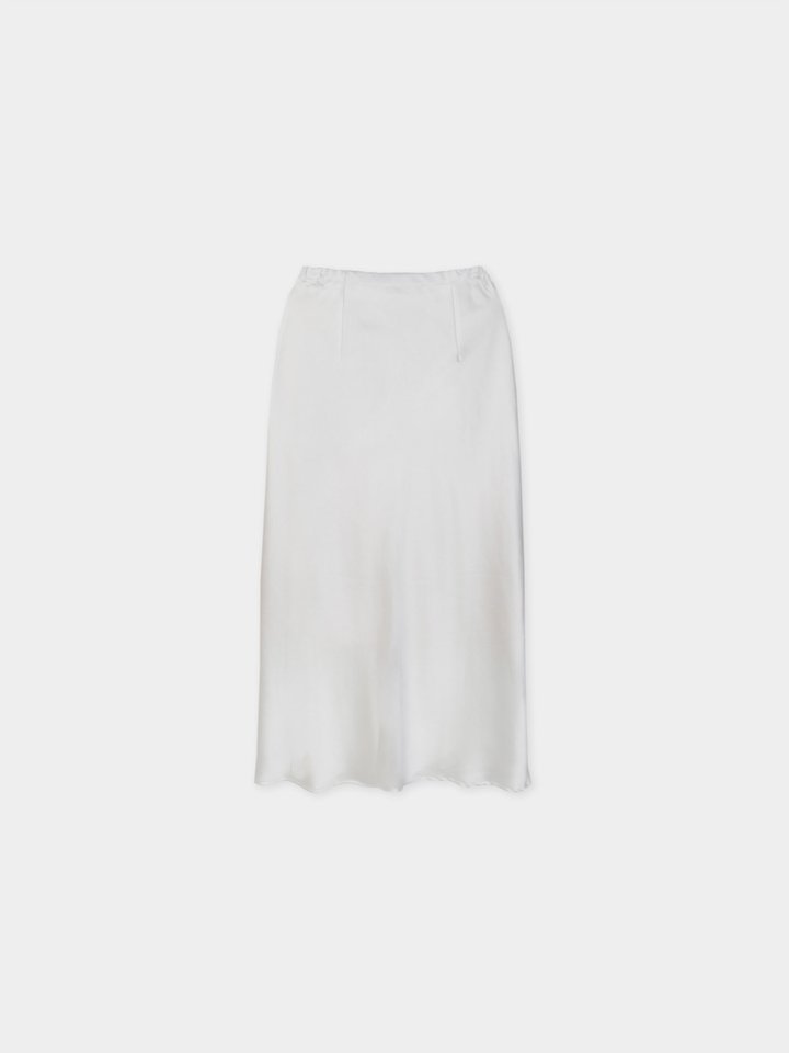 Moani - Korean Women Fashion - #womensfashion - Satin Back-Band Flare Skirt - 10