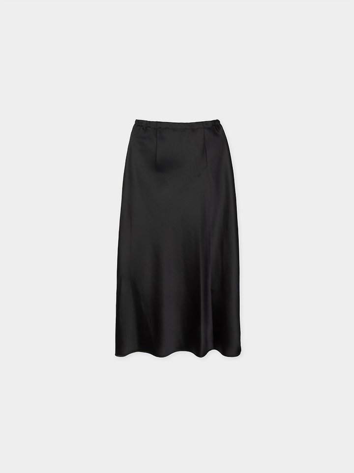 Moani - Korean Women Fashion - #womensfashion - Satin Back-Band Flare Skirt - 8