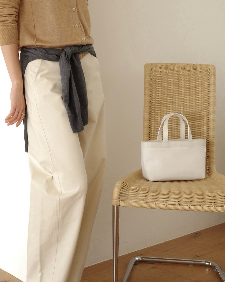 Moani - Korean Women Fashion - #womensfashion - Low Wide Canvas Bag - 7