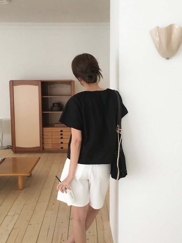 Moani - Korean Women Fashion - #momslook - Mabil Shirring Blouse - 4