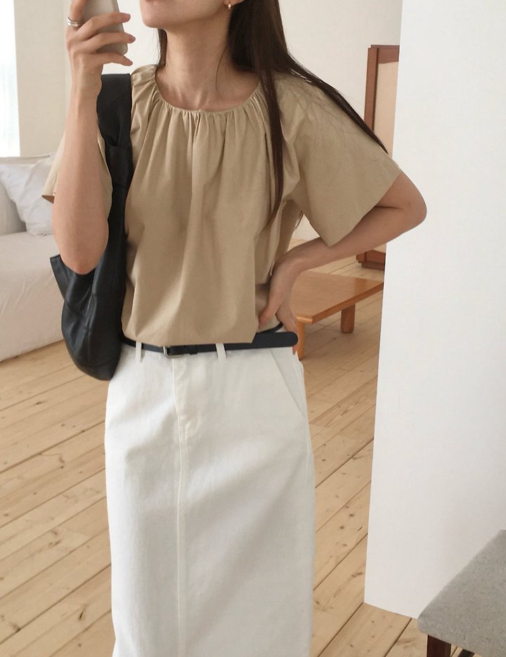 Moani - Korean Women Fashion - #womensfashion - Mabil Shirring Blouse - 6
