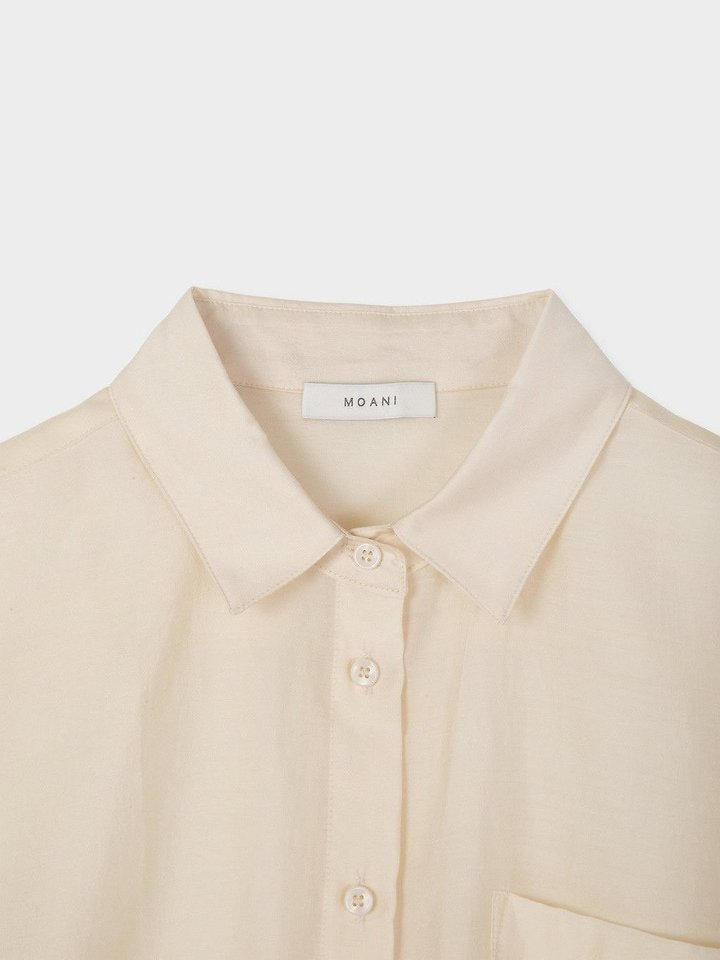 Moani - Korean Women Fashion - #womensfashion - Sheer Loose Fit Shirt - 9