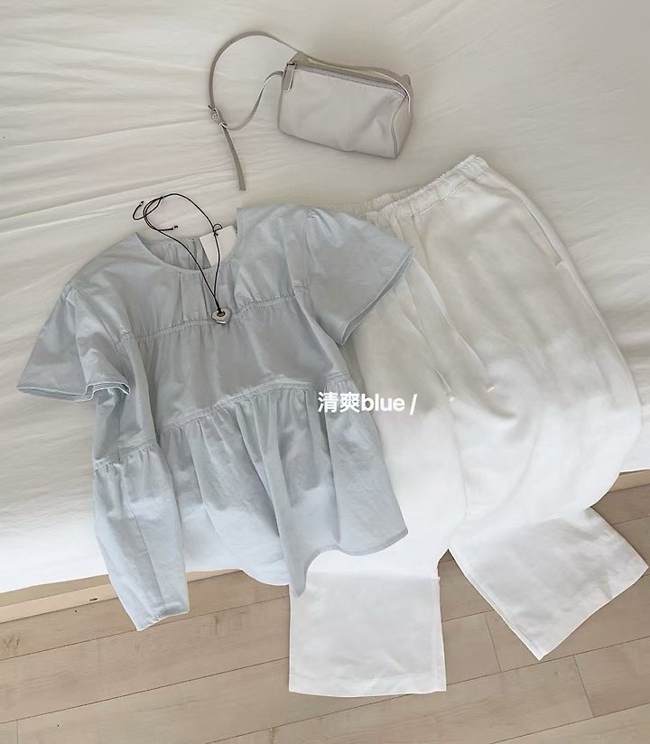 Moani - Korean Women Fashion - #womensfashion - Plain Shirring Blouse - 2