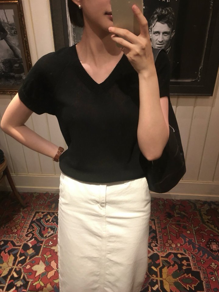 Moani - Korean Women Fashion - #womensfashion - Linen Salt V-Knit