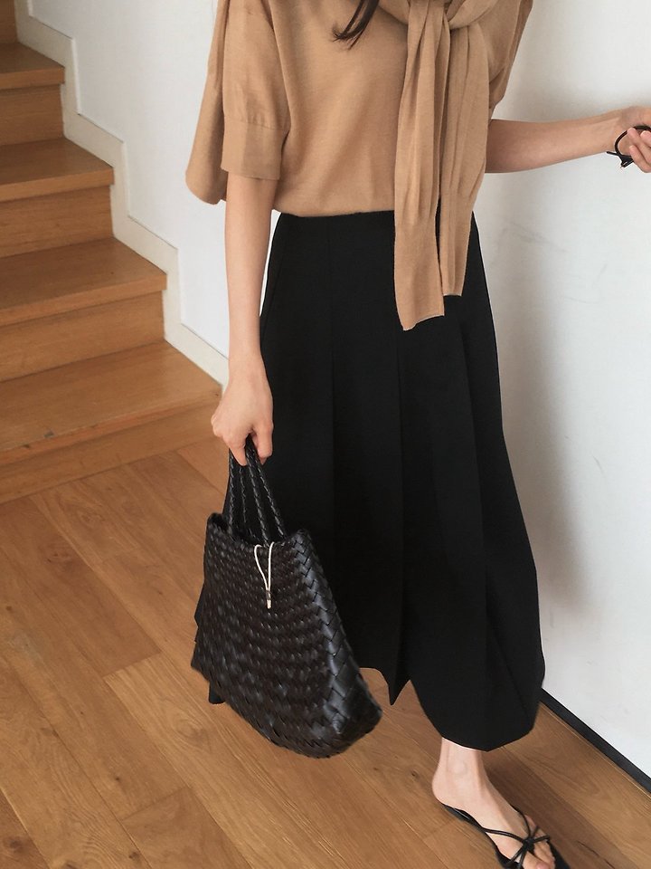 Moani - Korean Women Fashion - #womensfashion - Summer Wool Pleated Skirt - 2